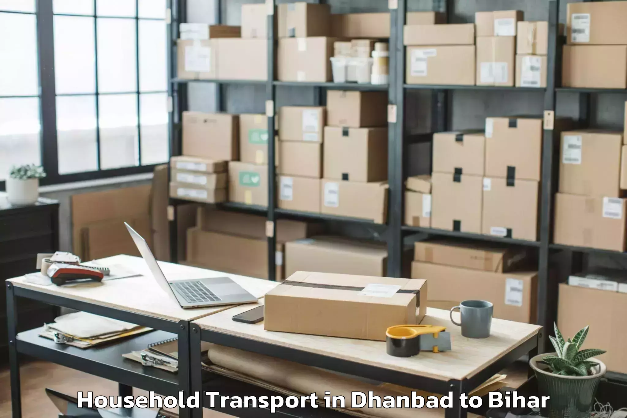 Book Dhanbad to Kharagwara Household Transport